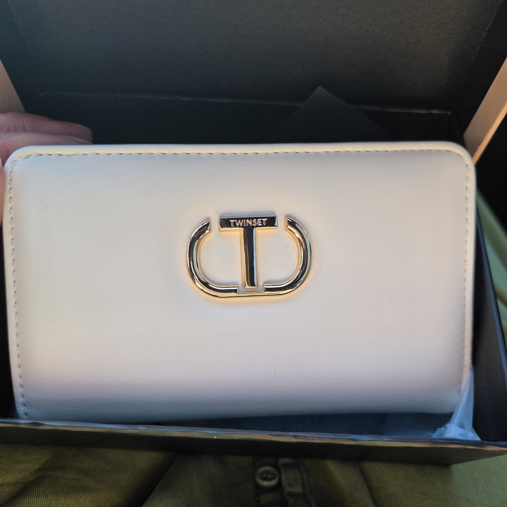 Twin-Set White Leather Wallet